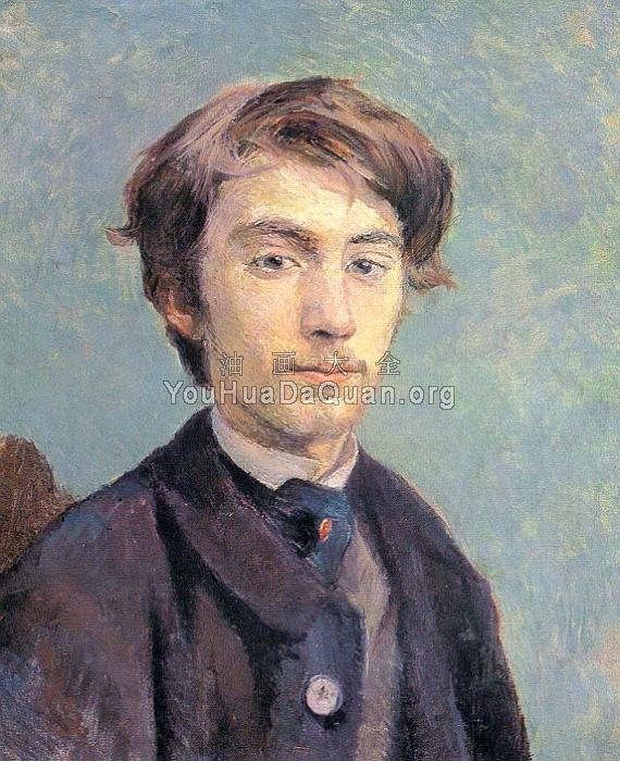 Portrait of the Artist Emile Bernard - 亨利·德·土鲁斯·罗特列克